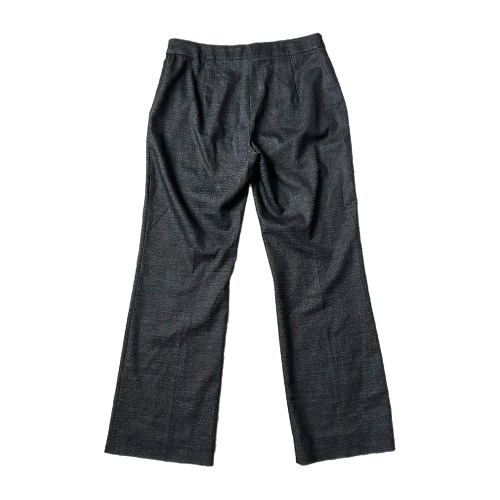 Max Mara Made in Italy Charcoal Grey Textured Straight Leg Dress Pants Womens 32 - Picture 4 of 6